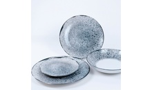 ISC2121-K0024 Тарілка кругла 21 см серія "Isabelle Rustic" декор "Paris Blue"