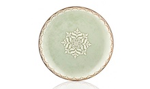 TN-RM-ZT-27-DZ Тарілка кругла 27 см, декор Rome, серія "Tinta"