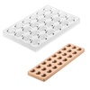 CH020 - KIT CUORE 01 Набір форм для праліне CUORE 35x27 h17 мм (24х9,4 мл)