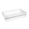 Контейнер для тіста без кришки білий 6 л 40×30×7,5 см