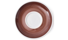 34416 Блюдце 14,5 см Brown для серій "Verona/Torino/Bari/Palermo Millecolori Hand Painted"