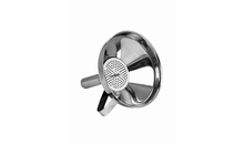 Лейка с ручкой из н/ж стали с широким горлышком и фильтром 10,5 см