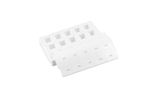 Форма для десерта "Мини куб" 8 мл х 15 шт. (20х20х20 мм) 2 формы+поднос+50 палочек