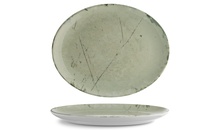 ISC3028-K0010 Блюдо овальне 28x22 см серія "Isabelle" декор "Stone Green"