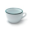 38206 Чашка cappuccino 180 мл Pennellessa Green rims серія "Verona Millecolori"