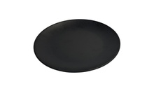 Тарілка обідня кругла з меламіну 28 см чорна матова