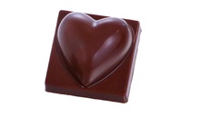 MA1062 Форма для шоколаду "Серцебиття" 30x30 мм, h 17,5 мм (24 шт) - 11  г