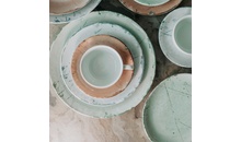 ISC2121-K0010 Тарілка кругла 21 см серія "Isabelle" декор "Stone Green"