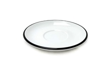 Блюдце cappuccino, cappuccino large 14,5 см Pennellessa Black rims для серий "Verona", "Torino"