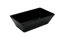 Блюдо для викладання продуктів з меламіну 25х14,5х7 см чорне