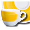 Чашка сappuccino 180 мл Yellow Verona Millecolori Hand painted Single brush stroke B with handle
