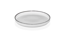 HL-BLA-23-RD Тарілка кругла з бортом 90° 23 см, декор "Black", серія "Helix"