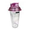 Смесительный стакан 950 мл прозрачный с розовой крышкой