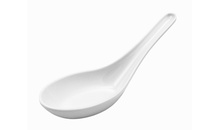 Ложка для комплимента из меламина белая 13,8 см