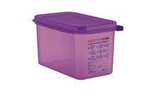 61392 Ємність для зберігання з кришкою гіпоалергенна 1/4 - 265x162x150  мм з поліпропілену