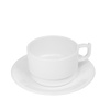 Чашка з блюдцем з полікарбонату 200 мл