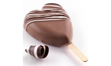 GEL03 Набір для морозива "серце" 91х85x23 мм (2 форми, таця, 50 паличок)