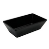 Блюдо для викладання продуктів з меламіну 25х14,5х7 см чорне