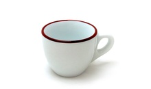 38188 Чашка espresso 75 мл Pennellessa Red rims серія "Verona Millecolori"