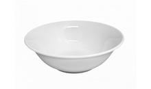 Тарелка круглая из поликарбоната белая 18 см