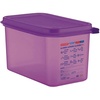 61392 Ємність для зберігання з кришкою гіпоалергенна 1/4 - 265x162x150  мм з поліпропілену