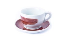 Чашка cappuccino large 260 мл Brown stroke B "Verona Millecolori Hand Painted Brush stroke B Brown w