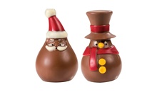 20-С1010 Форма для шоколаду "санта клаус" Ø46 h 79  мм і "сніговик" 42*46 h72 мм