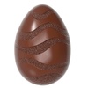 12090 CW Форма для шоколаду "Яйце з хвилястим візерунком" 33х23 мм h 12 мм, 3х8 шт./6 г