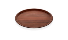 Поднос коричневый d 38 см
