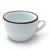 43525 Чашка cappuccino 180 мл Pennellessa Red rims серія "Verona Millecolori"