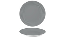 RIB2127-X9243 Тарілка кругла 27 см, колір сірий Gravel Grey, серія "Ribby color"