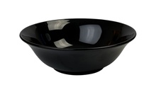 Тарелка круглая из поликарбоната черная 18 см