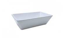 Блюдо для викладання продуктів з меламіну 25х14,5х7 см біле